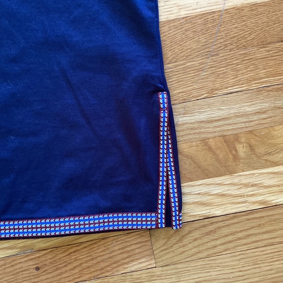 J.Crew Split Neck Sleeveless Blouse with Trim - Picture 5 of 7